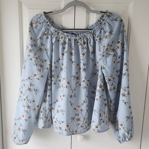 Sanctuary blouse | M | blue floral